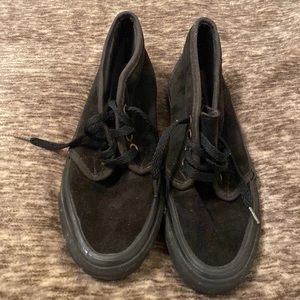 Vintage Black Chukka Boot Padded Collar Suede Vans‎